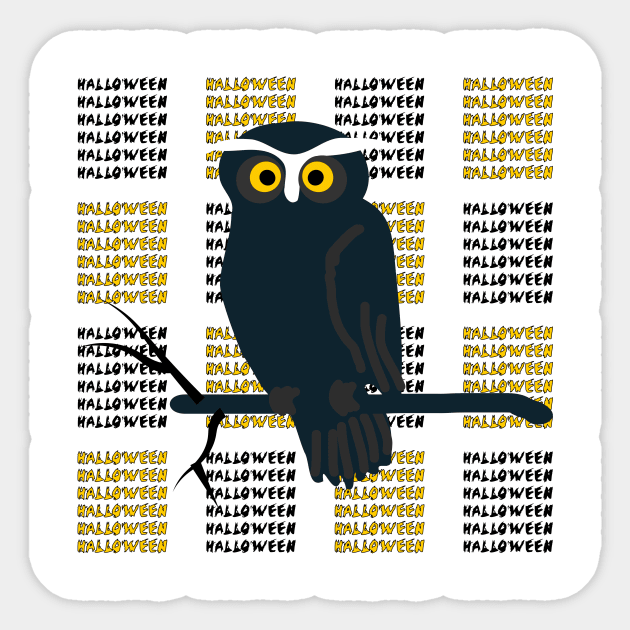 Halloween owl Sticker by The_Dictionary